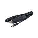 2.1mm LED Curly light lead with Fused Male Cigarette plug | LL-3M - Home of 12 Volt Online