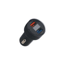 5.5A QC3.0 Dual USB Car Charger With Volt Meter