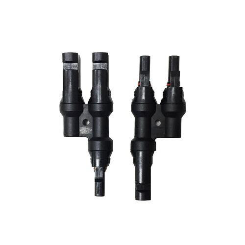 Solar Connector 2 Way Y Adaptor (set of 2) Max. rated current 30A | MC4-2A - Home of 12 Volt Online