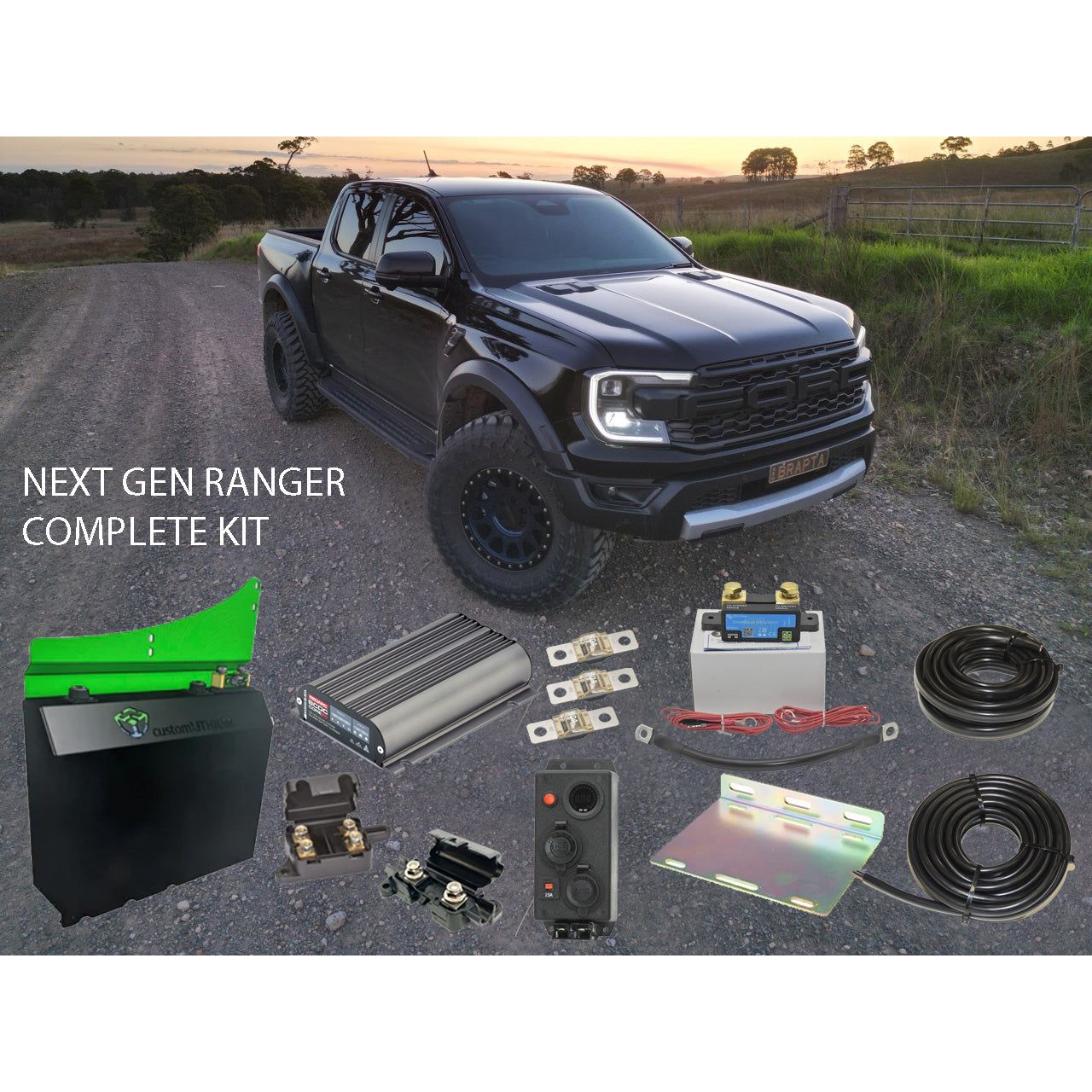 Custom Lithium Next Gen Ranger and Raptor Lithium Battery Complete Dua