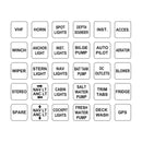 Narva Waterproof Switch Panel 2 x 4 switches LED back lit | 63198BL - Home of 12 Volt Online