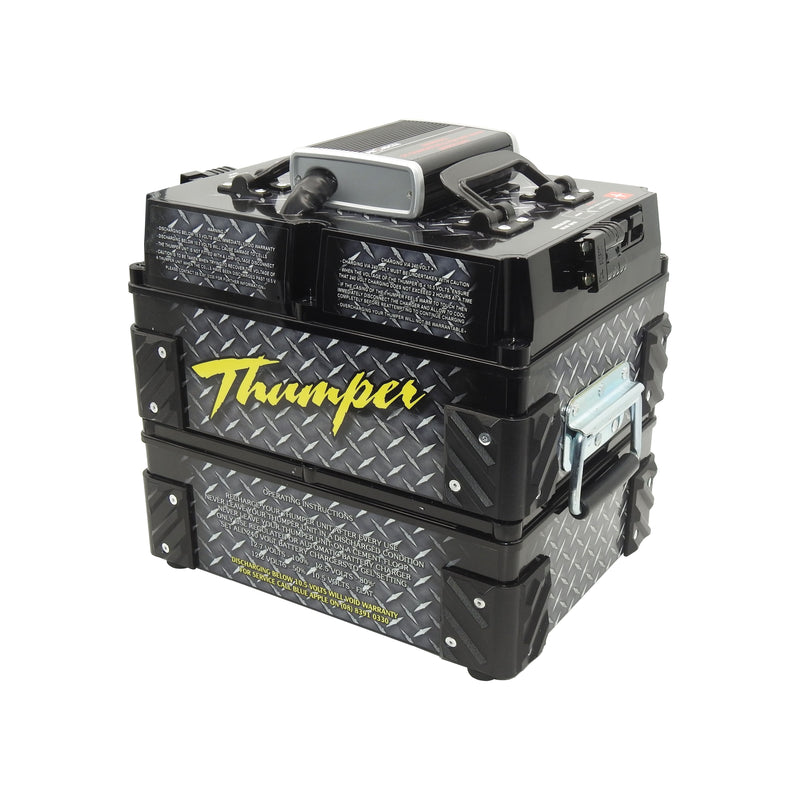 Thumper Outback DC 110 AH Dual Battery Pack Version 2 - New Look Black model - Home of 12 Volt Online