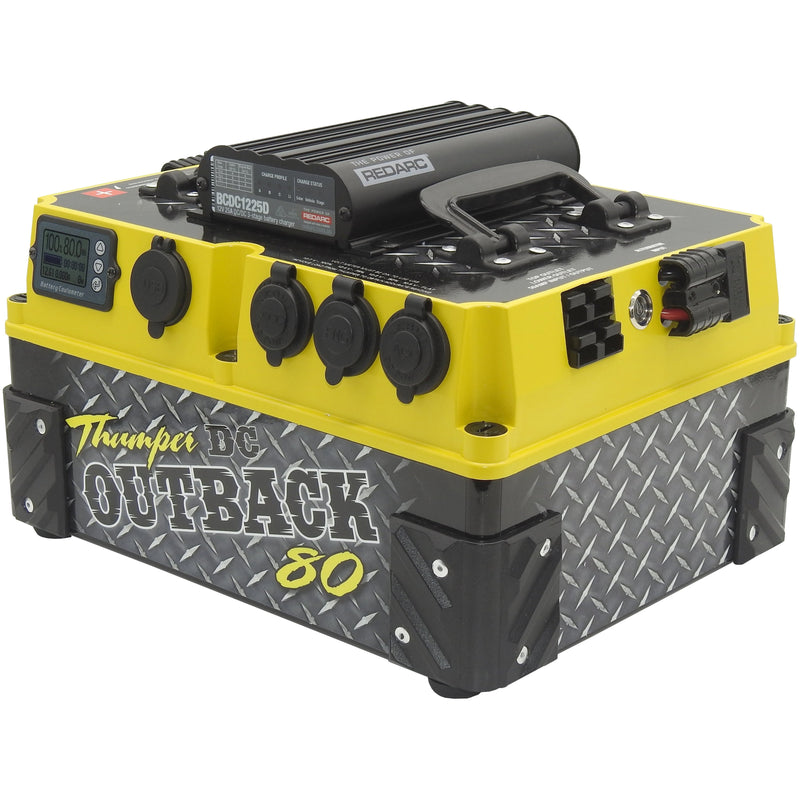 Thumper Outback DC 80 AH Battery Pack Redarc BCDC1225D | OB80DC-RD - Home of 12 Volt Online