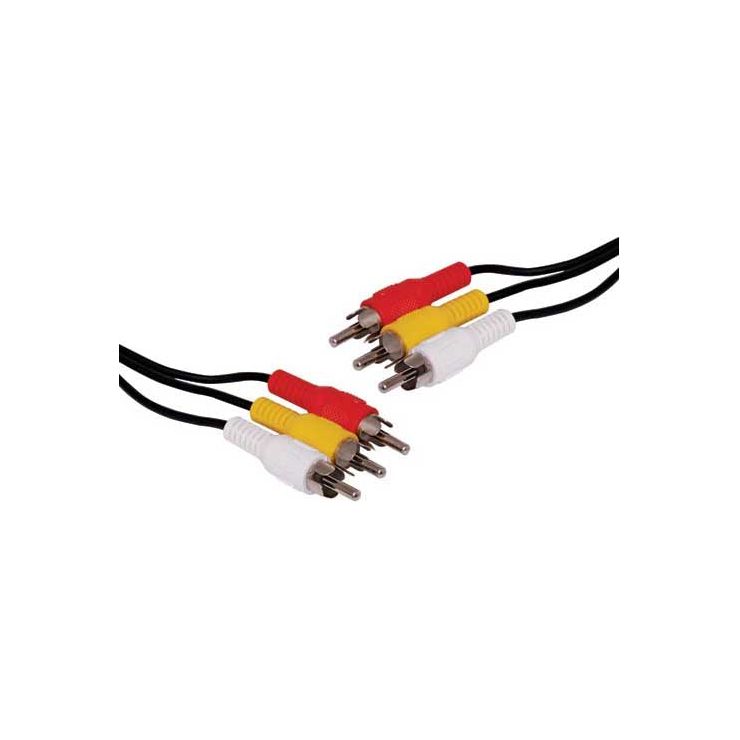 3m 3 RCA Male to 3 RCA Male Composite Cable | P6222A - Home of 12 Volt Online