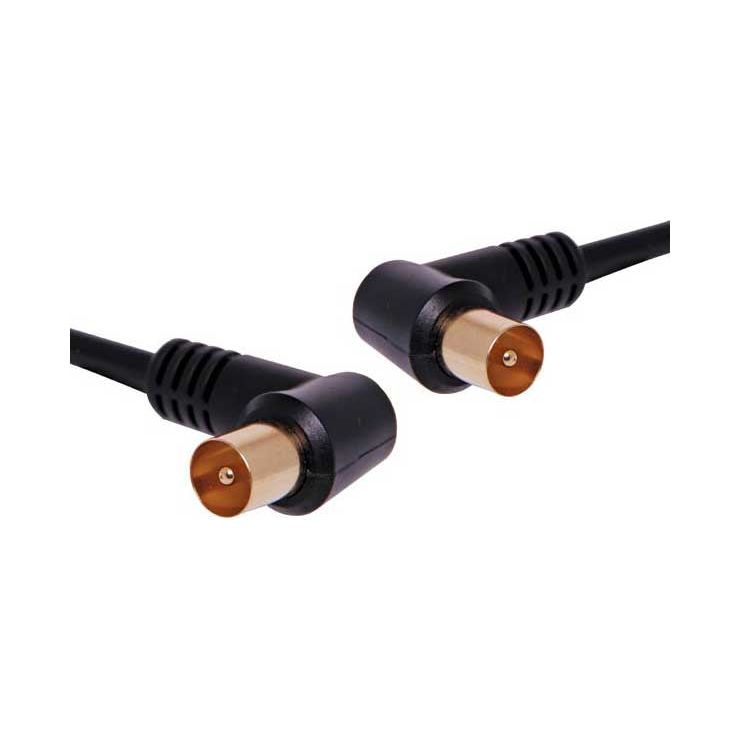 1.5m PAL Male 90 Deg. to PAL Male TV Aerial Cable | P6494A - Home of 12 Volt Online