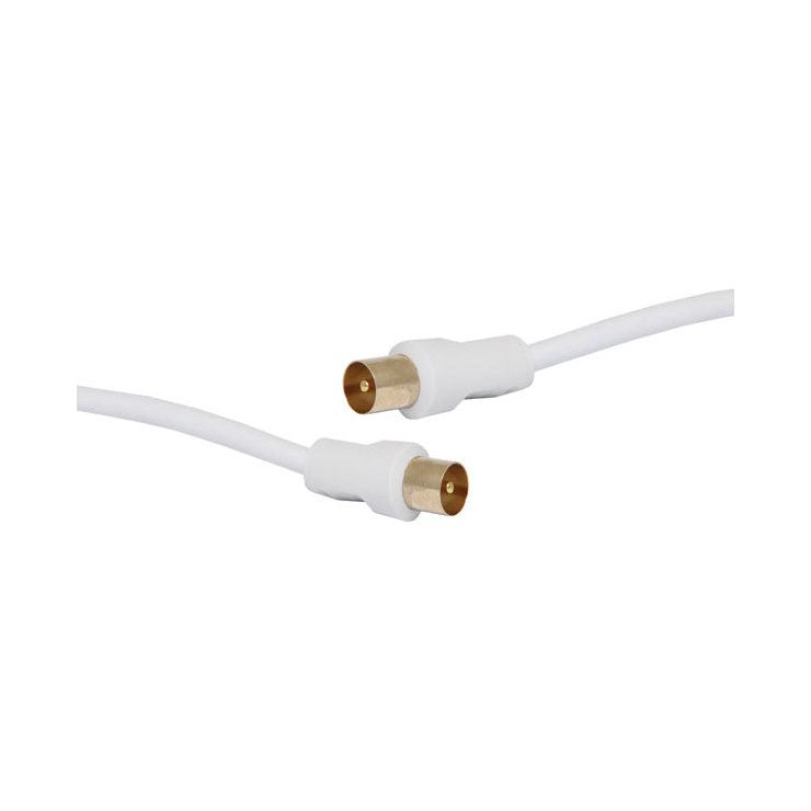 1.5m PAL Male to PAL Male TV Aerial Cable White | P6520 - Home of 12 Volt Online