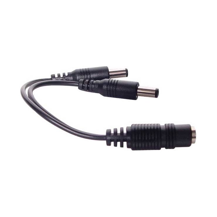 0.2m 2.1mm DC Socket to Dual DC Plug Cable (Great for LED Lighting) | P6715 - Home of 12 Volt Online