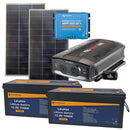 OFF GRID Starter Package 300Ah lithium 2700w Inverter 400watts Solar Victron Regulator