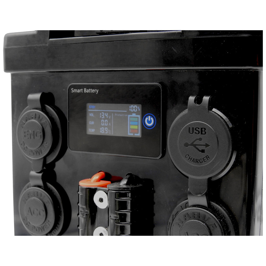Js Performance Battery Box Thumper Lithium 100 AH Battery Hub JUMP START Bluetooth | TBH100RD-JS
