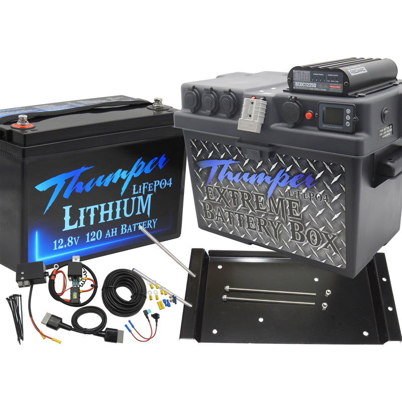 Thumper REDARC DELUXE DC Battery Box BCDC1225D | Multi-Chemistry *Select package - Home of 12 Volt Online