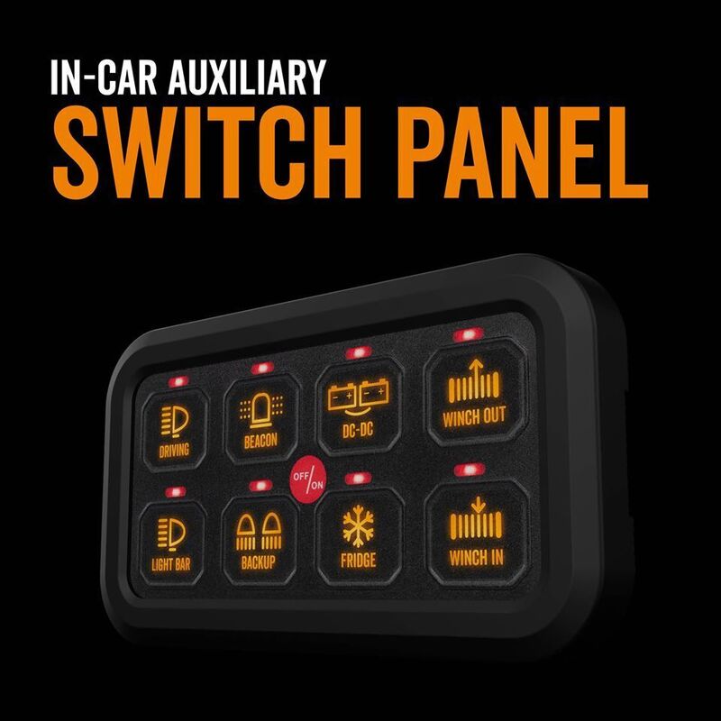 Switch Panel 8 Way 10-30V 60A On/Off or Momentary RGB Backlit | RSP8300 - Home of 12 Volt Online