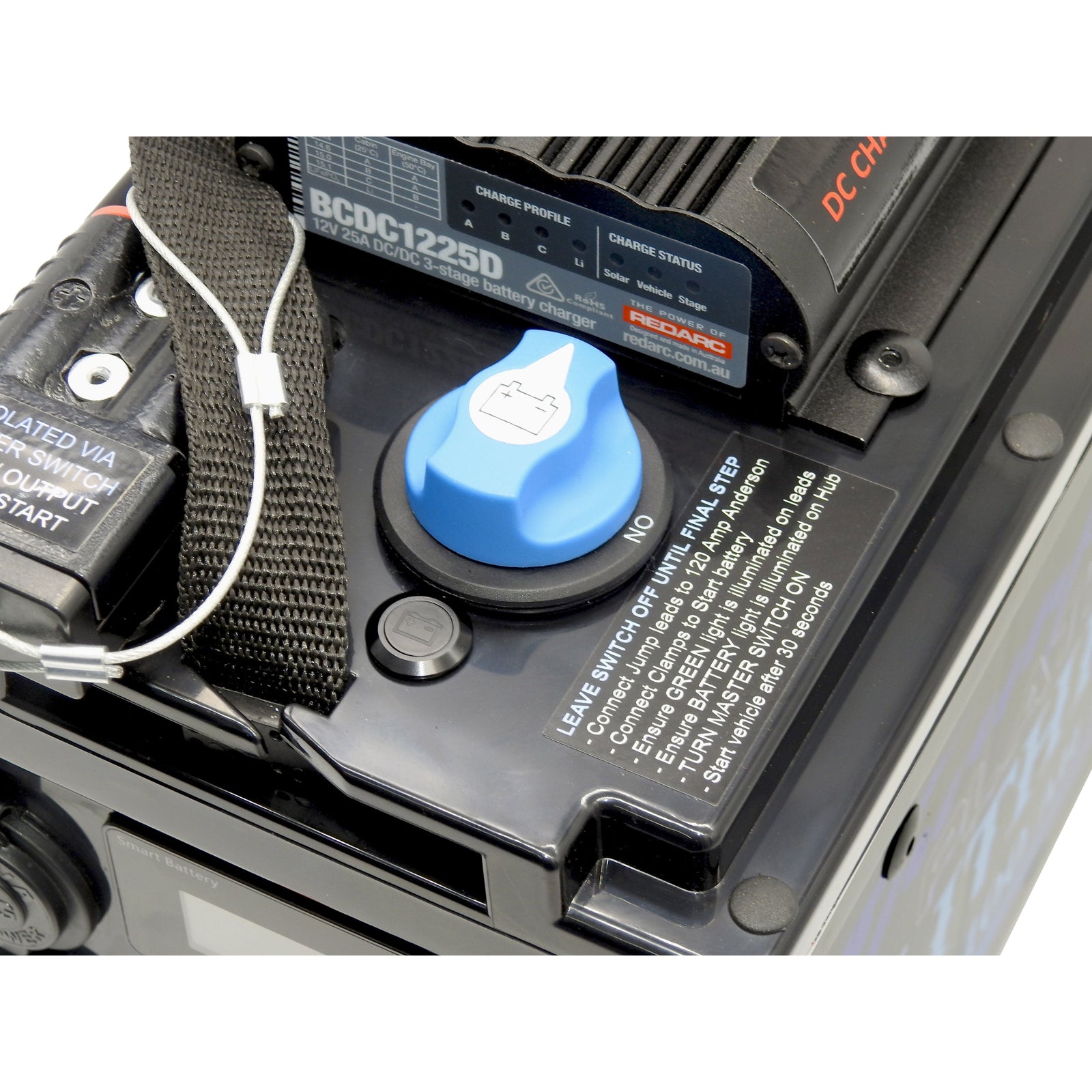 Js Performance Battery Box Thumper Lithium 100 AH Battery Hub JUMP START Bluetooth | TBH100RD-JS