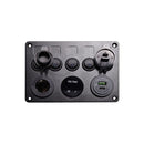 6 Way Switch Panel With Meter/ USB/ Cig Socket