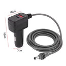Starlink Mini 3mt Cigarette power cable 12-24V QC with USB-A + USB-C   SL-CUV