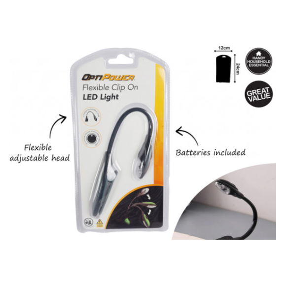 Clip On LED Flexible Reading Light