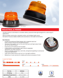 Narva Sentry II LED Portable Battery Powered Strobe (Amber) with Magnetic Base  | 85326A