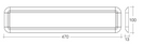 Narva 10-30V LED Interior Light Panel without Switch 470 x 100mm  87573