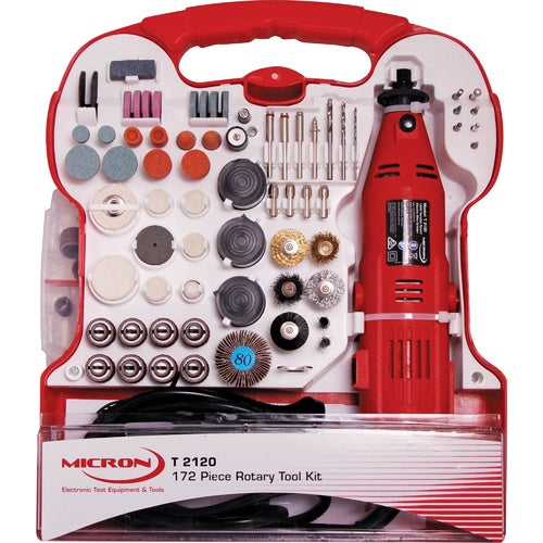 Micron 172 Piece 130W Rotary Tool Kit | T2120 - Home of 12 Volt Online
