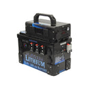 Lithium battery with 40A DC charger, 240volt inverter all in one