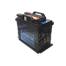 Thumper 240 AH lithium battery hub is a 3kWh system that is designed to charge from solar, vehicle or 240 volt power. Designed with multiple 12 volt outlets including Anderson connectors, run 12V fridges, air compressors, lighting and more