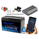 Thumper Lithium 120 AH Bluetooth & REDARC Core BCDCN1225 25Amp DC-DC & MIDI Fuse, Lugs & Heatshrink