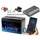Thumper Lithium 120 AH LiFePO4 Battery + REDARC Core BCDCN1240 40 Amp DC Charger + Fuses Lugs and Heatshrink