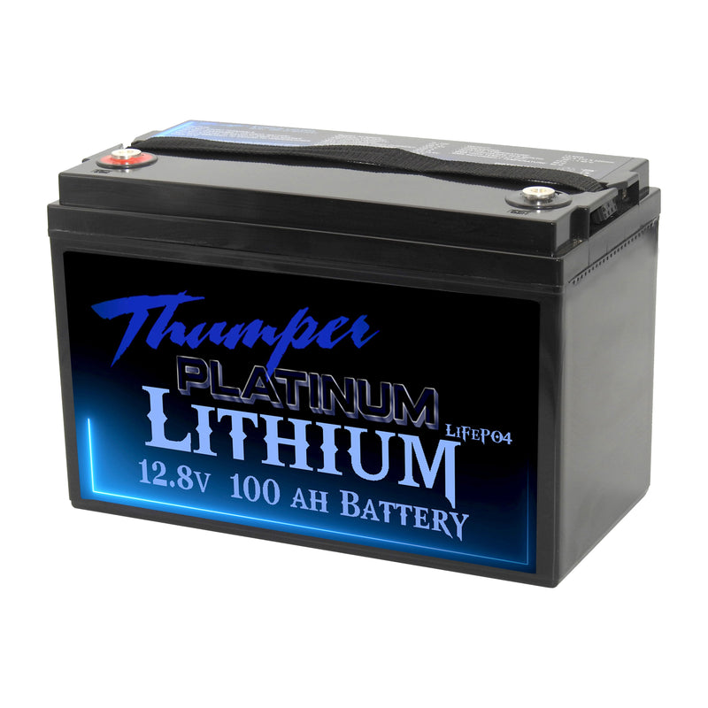 2 x Thumper Lithium 100 AH LiFePO4 Battery | Prismatic | Combined 200A BMS | 5 year warranty - Home of 12 Volt Online