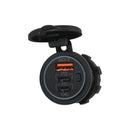 QC3.0 USB and 2x USB Type-C Socket Plate | USB2xC