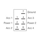 Narva 12/24V Momentary (On)/Off/Mom(On) Illuminated Sealed Rocker Switch "Winch" Symbol (Blue) | 63238BL - Home of 12 Volt Online