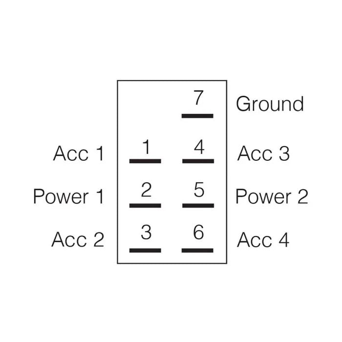 Narva 12/24V Momentary (On)/Off/Mom(On) Illuminated Sealed Rocker Switch "Winch" Symbol (Blue) | 63238BL - Home of 12 Volt Online