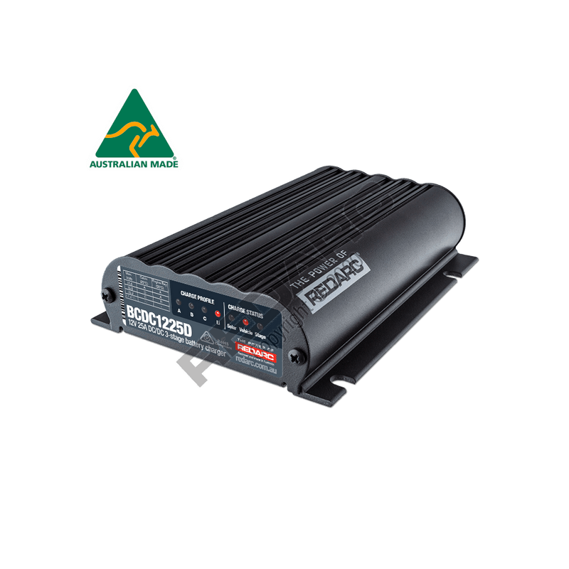 RedArc DC to Dc Battery Charger 25 Amp | In Vehicle & Solar charge - Home of 12 Volt Online