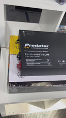 Complete package - Predator 100 AH LiFePO4 Slim line Battery Deep cycle 80A BMS with Redarc BCDCN1240