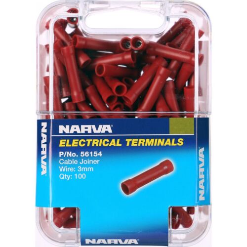 Narva Cable Joiner Red 3mm (100 pack) | 56154 - Home of 12 Volt Online