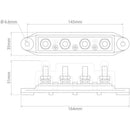 4 way Bus Bar Power Distribution Block 150A Positive | BB-P-4W - Home of 12 Volt Online