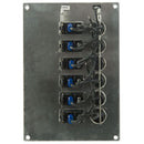6 Gang Vertical Switch Panel Marine Boating | 3130 - Home of 12 Volt Online