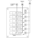 6 Gang Vertical Switch Panel Marine Boating | 3130 - Home of 12 Volt Online
