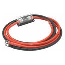 Inveter lead | 2mt length 3B&S (25mm) Red & Black cable with Mega Fuse Holder Heavy Duty - Home of 12 Volt Online