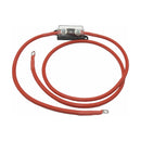 Inveter lead | 2mt length 3B&S (25mm) Red & Black cable with Mega Fuse Holder Heavy Duty - Home of 12 Volt Online