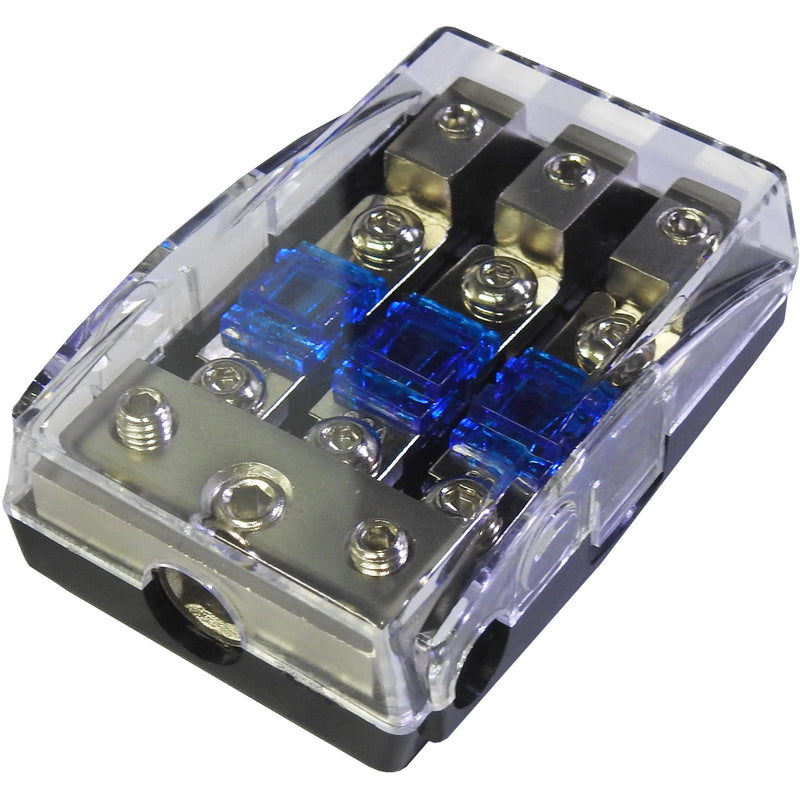3 way mount / In line MIDI Fuse Holder - suits MIDI Fuse | 3 x 60 Amp Fuse included | Midi-3C - Home of 12 Volt Online