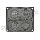 Accessory Plate - 4 gang - Cig / Merit / Engel / USB / Volt - Home of 12 Volt Online