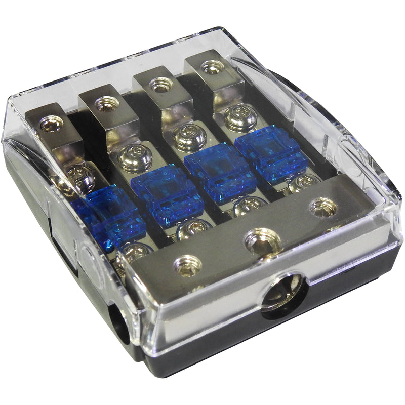 4 way mount / In line MIDI Fuse Holder - suits MIDI Fuse | 4 x 60 Amp Fuse included | Midi-4C - Home of 12 Volt Online