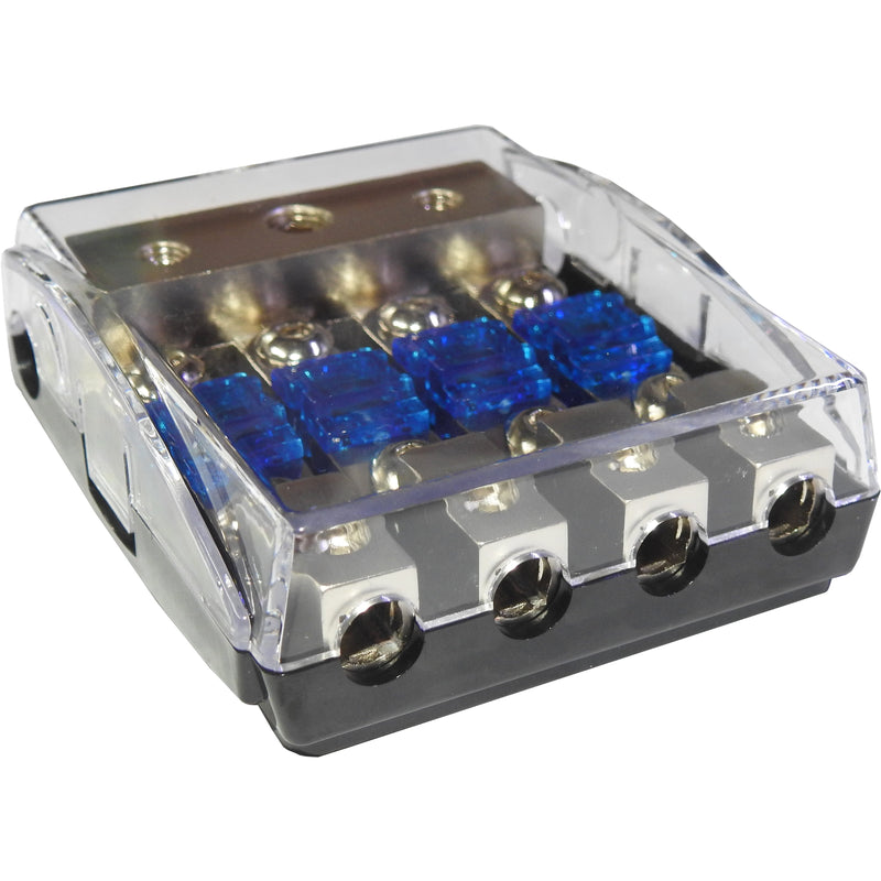 4 way mount / In line MIDI Fuse Holder - suits MIDI Fuse | 4 x 60 Amp Fuse included | Midi-4C - Home of 12 Volt Online
