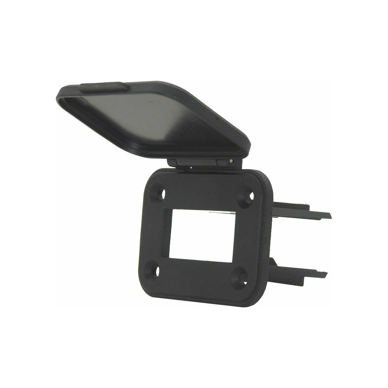 50 Amp Anderson Flush mount holder with flip lid | 50ML-BLK - Home of 12 Volt Online