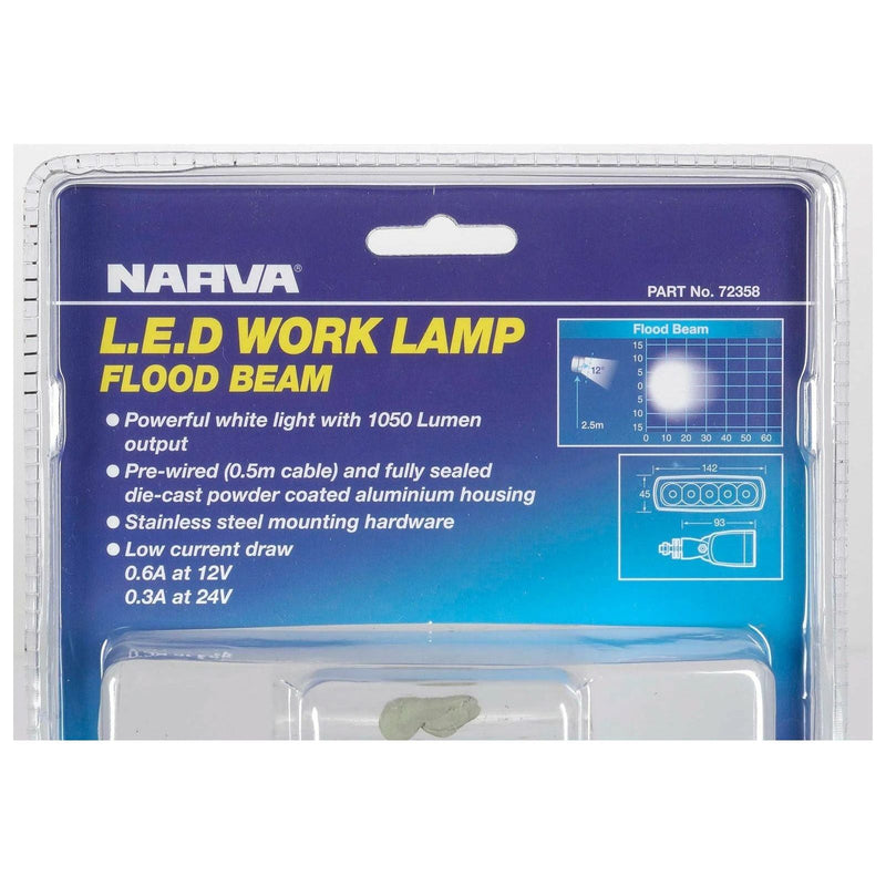 Narva  9-36V LED WORK LAMP 15W | 72358 - Home of 12 Volt Online
