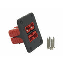 TWIN Thumper 50 Amp Anderson flush mount panel with 2 x Red  (flush mount) (TSP-016-RR) - Home of 12 Volt Online