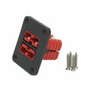 TWIN Thumper 50 Amp Anderson flush mount panel with 2 x Red  (flush mount) (TSP-016-RR) - Home of 12 Volt Online