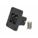 TWIN Thumper 50 Amp Anderson flush mount panel 2x BLACK (flush mount) (TSP-016-BB) - Home of 12 Volt Online