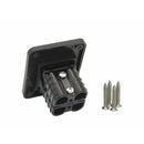 TWIN Thumper 50 Amp Anderson flush mount panel 2x BLACK (flush mount) (TSP-016-BB) - Home of 12 Volt Online