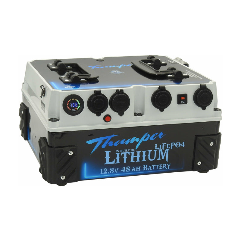 Thumper Lithium 48 AH In built DC DC Charger Battery Pack (Dual Battery) | BATL-48 - Home of 12 Volt Online