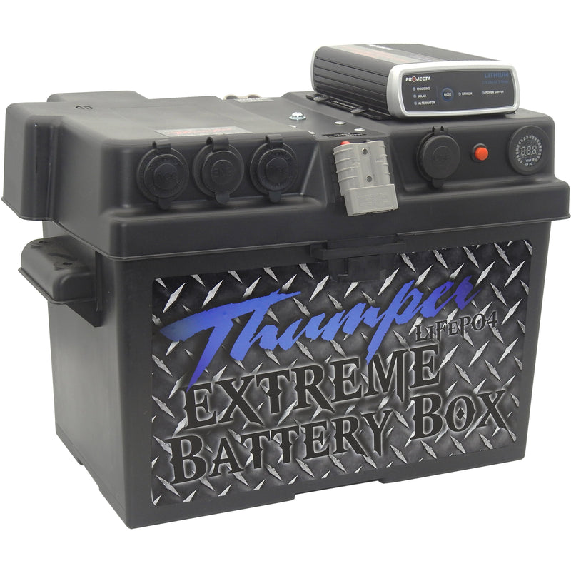 Thumper DC Projecta IDC25L DC Battery Box & Projecta LB100-BT 100 AH Battery - Bluetooth monitoring - Home of 12 Volt Online